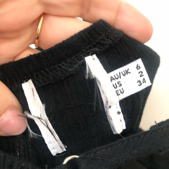 Princess Polly Forest Hunt Black Mini Dress 2 - Picture 6 of 8